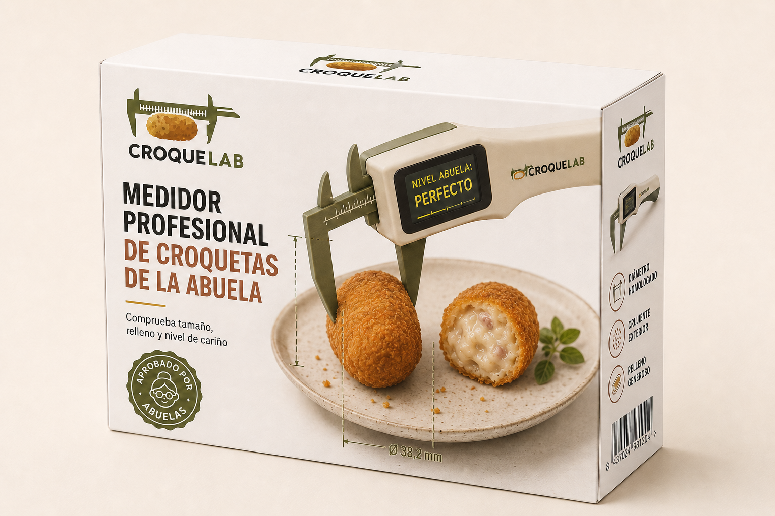 Caja de broma Cajondeo: Medidor de croquetas De la abuela