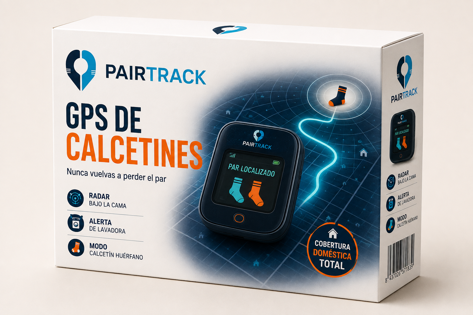 Caja de broma Cajondeo: GPS de calcetines Radar textil